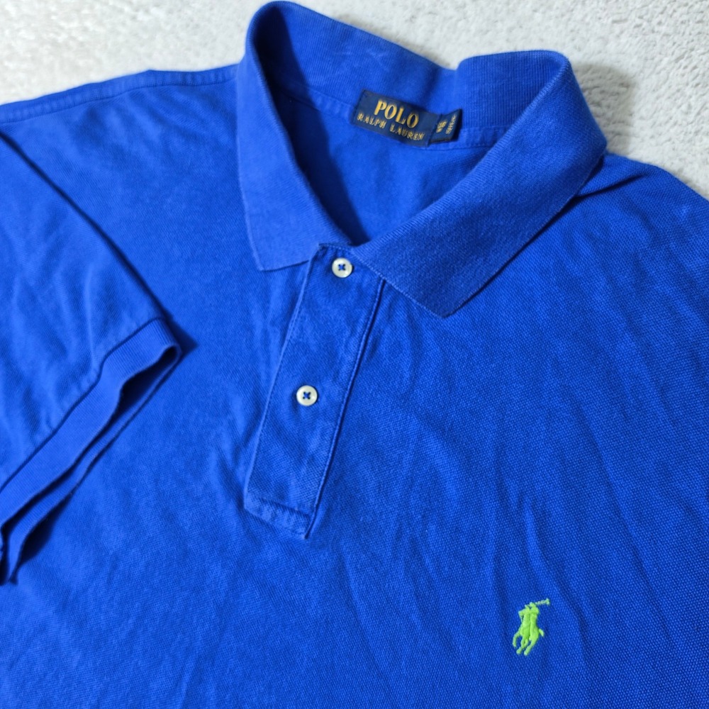 Polo Ralph Lauren Polo Shirt Mens 3XB Blue Short Sleeve Pony Logo
